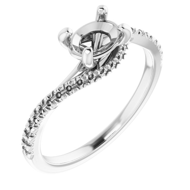 Accented Bypass Engagement Ring or Band