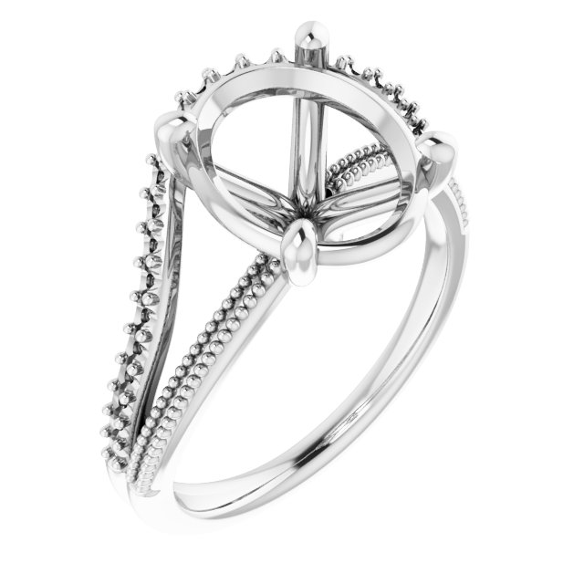 Beaded Split Shank Ring