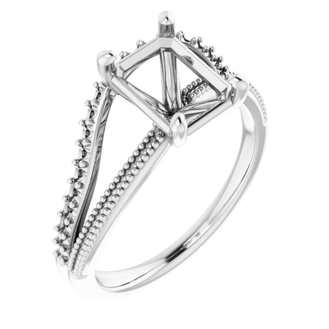 Beaded Split Shank Ring
