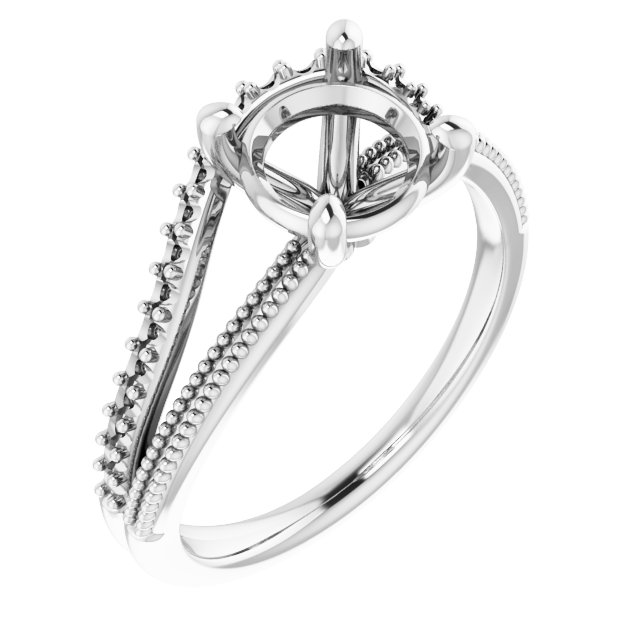 Beaded Split Shank Ring