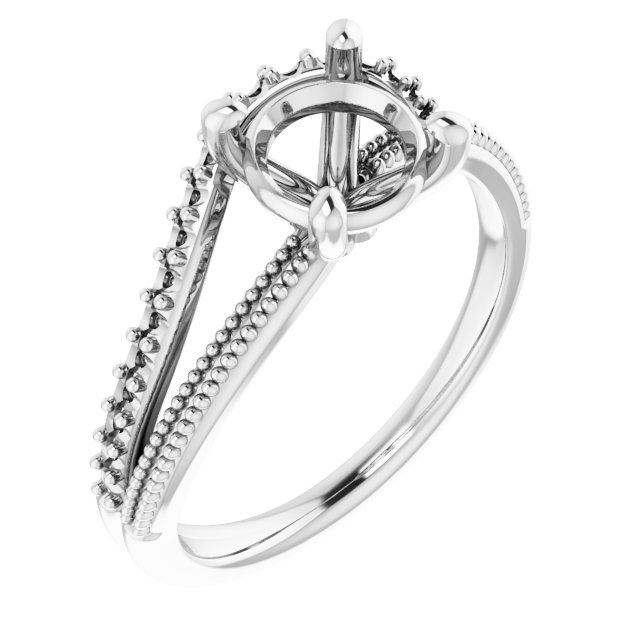 Beaded Split Shank Ring
