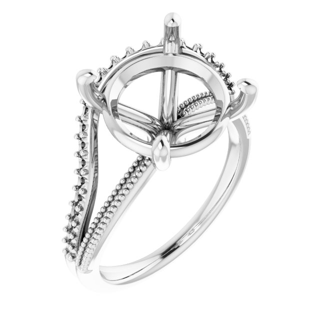 Beaded Split Shank Ring