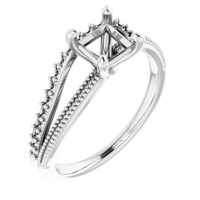 Beaded Split Shank Ring