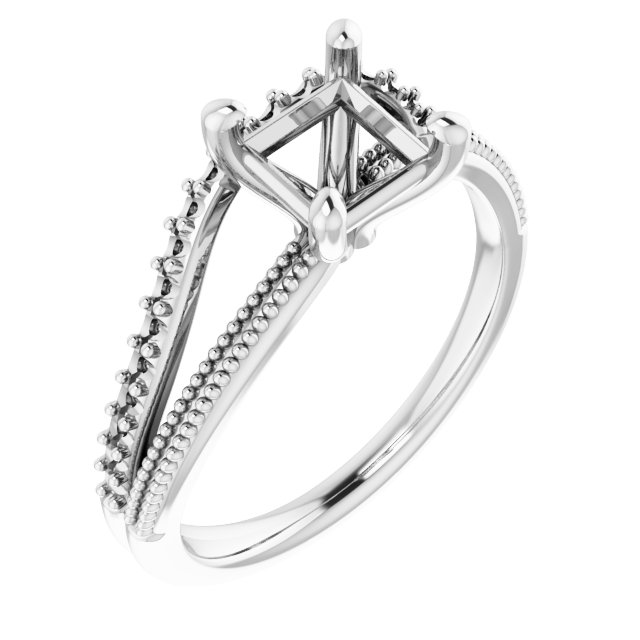 Beaded Split Shank Ring
