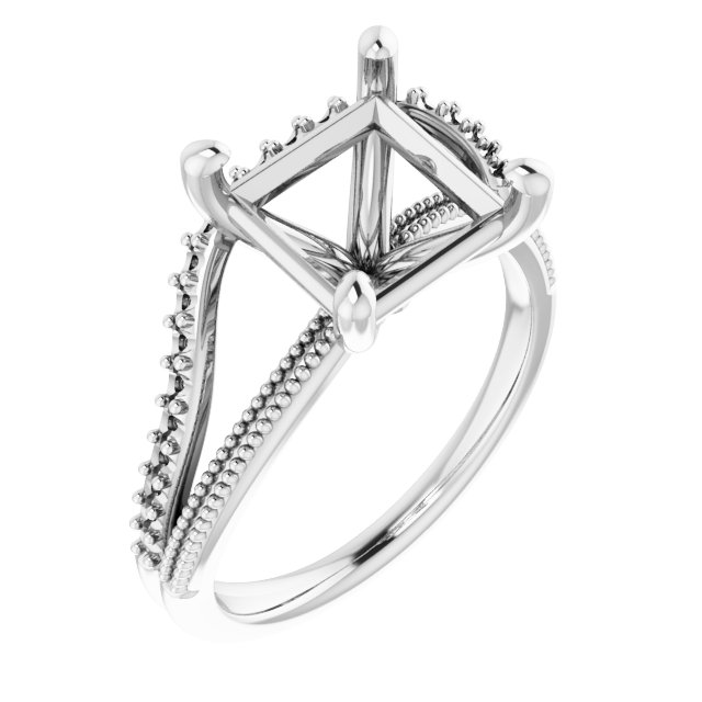 Beaded Split Shank Ring
