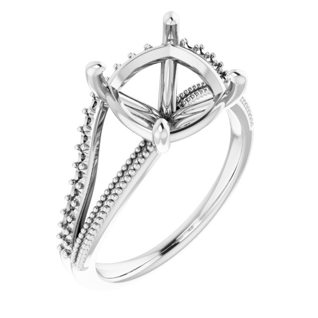 Beaded Split Shank Ring