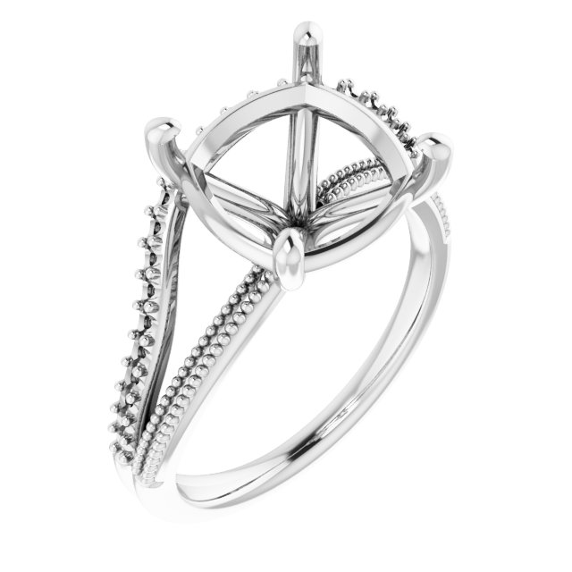 Beaded Split Shank Ring