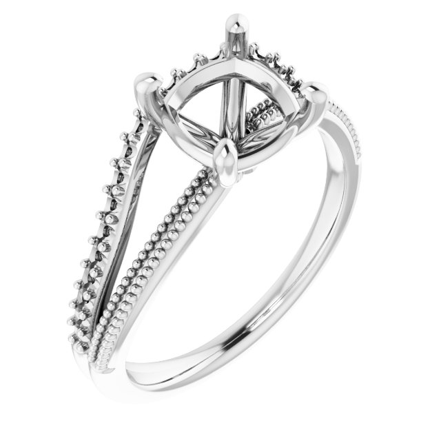 Beaded Split Shank Ring