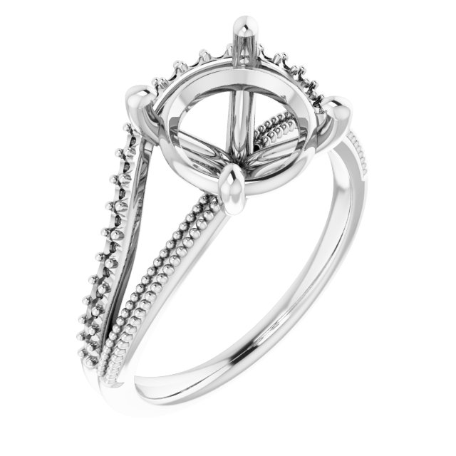 Beaded Split Shank Ring
