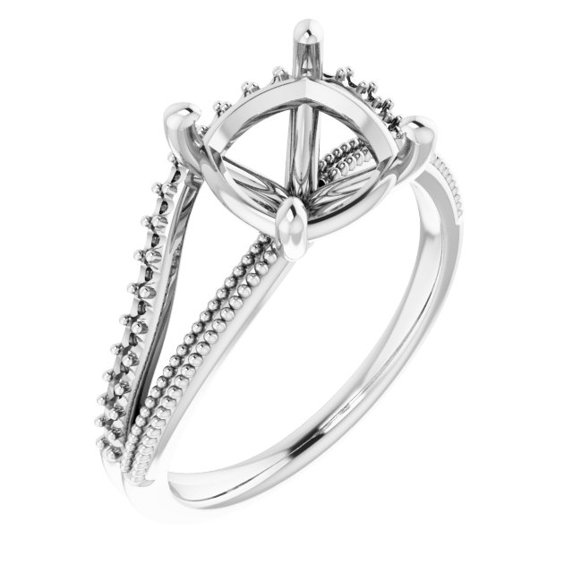 Beaded Split Shank Ring