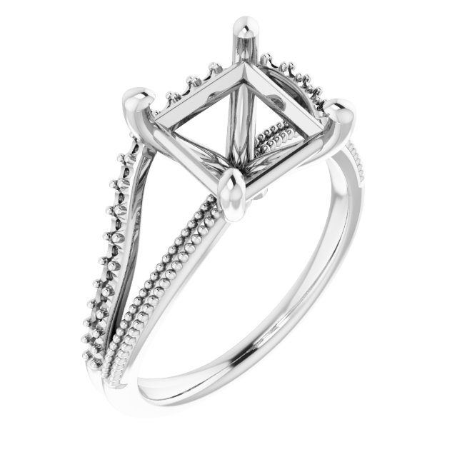 Beaded Split Shank Ring