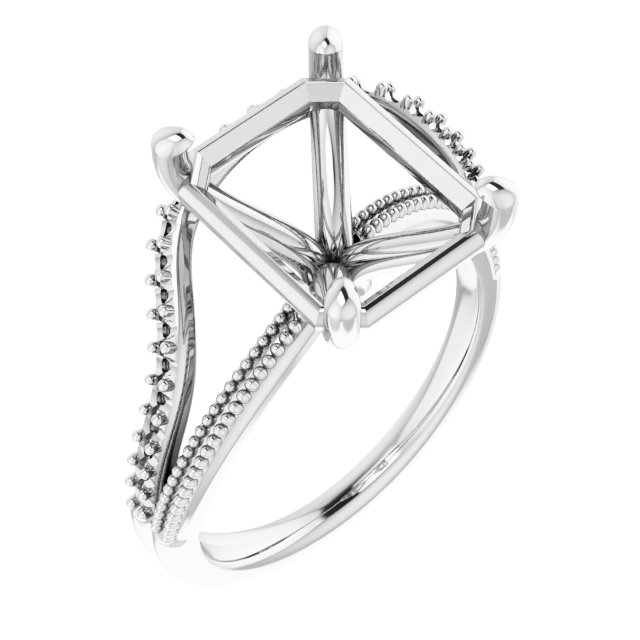 Beaded Split Shank Ring
