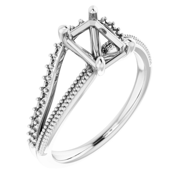 Beaded Split Shank Ring