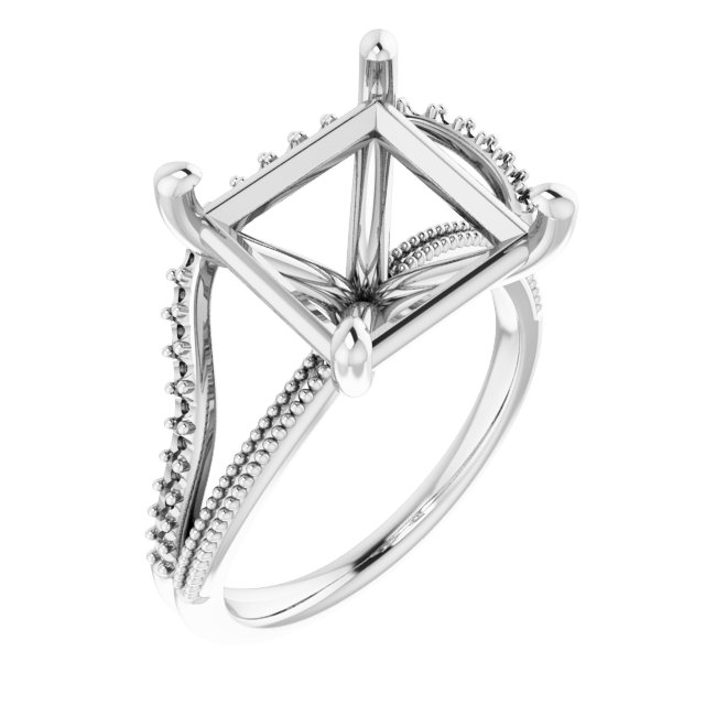 Beaded Split Shank Ring