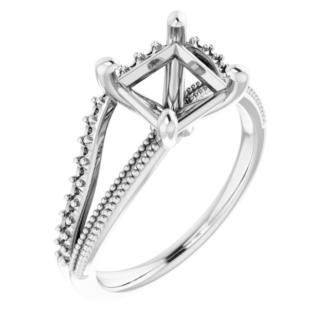 Beaded Split Shank Ring