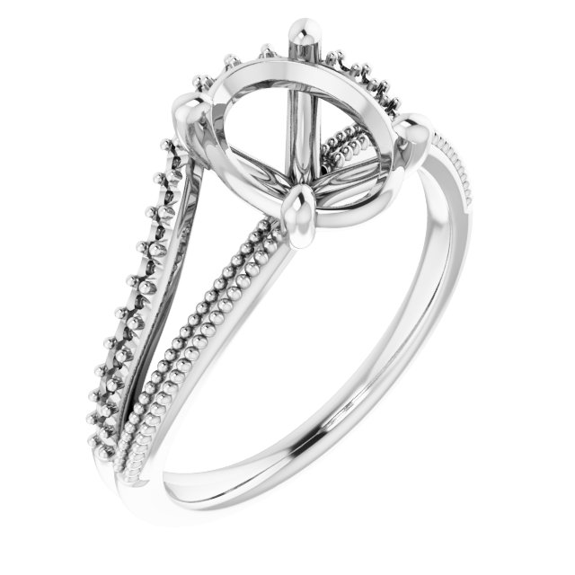 Beaded Split Shank Ring