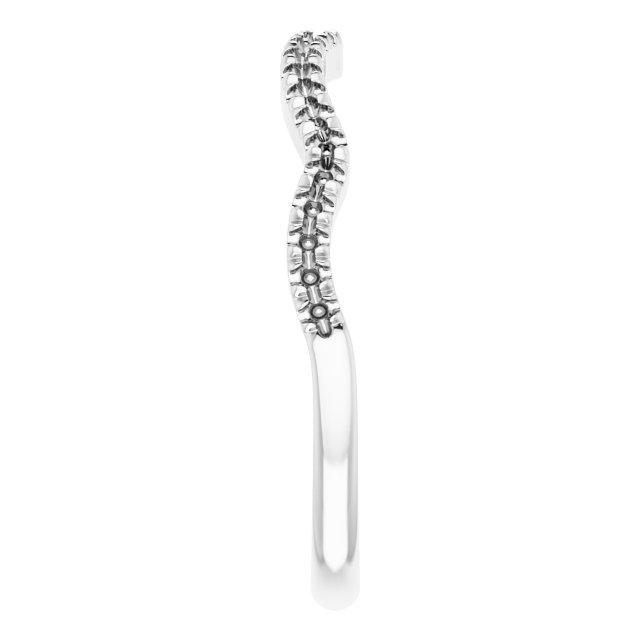 Band Mounting for 8x6 mm Pear Ring view 4