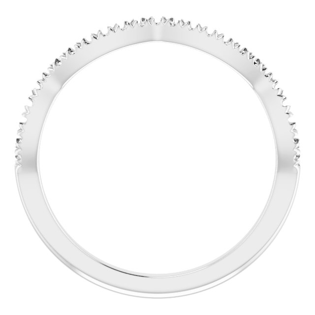 Band Mounting for 8x6 mm Pear Ring view 2