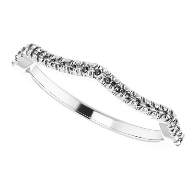 Band Mounting for 8x6 mm Pear Ring view 5