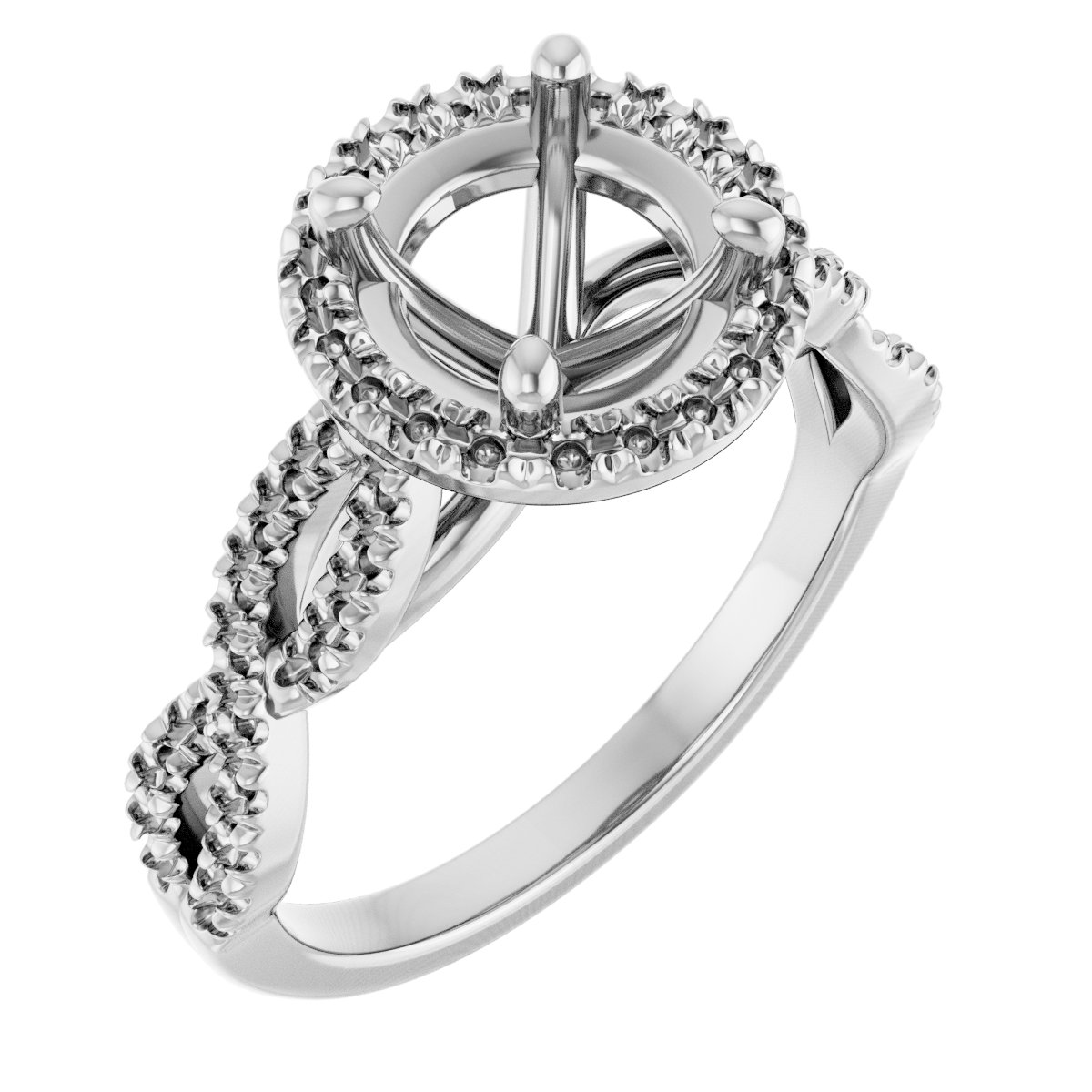 Halo-Style Infinity-Inspired Engagement Ring