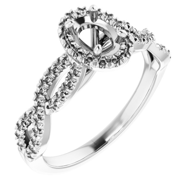 Halo-Style Infinity-Inspired Engagement Ring