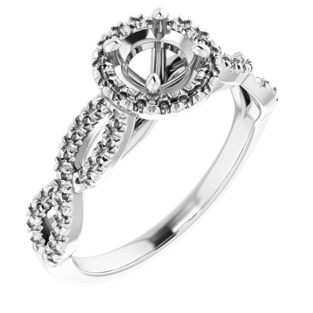 Halo-Style Infinity-Inspired Engagement Ring
