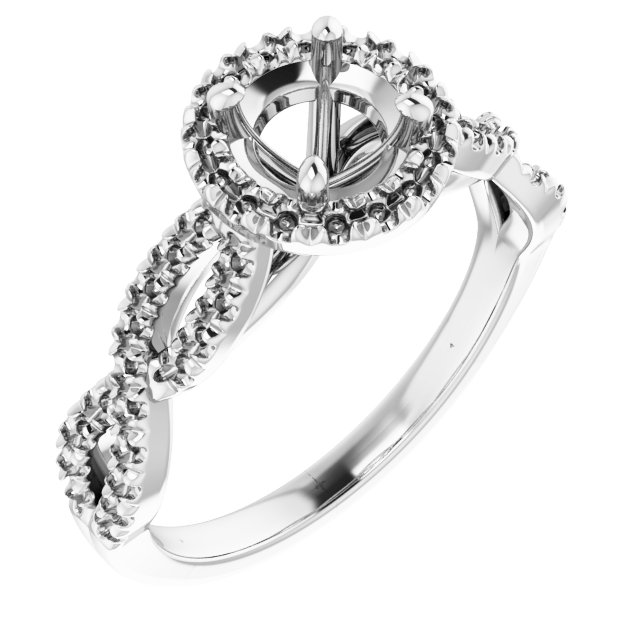 Halo-Style Infinity-Inspired Engagement Ring
