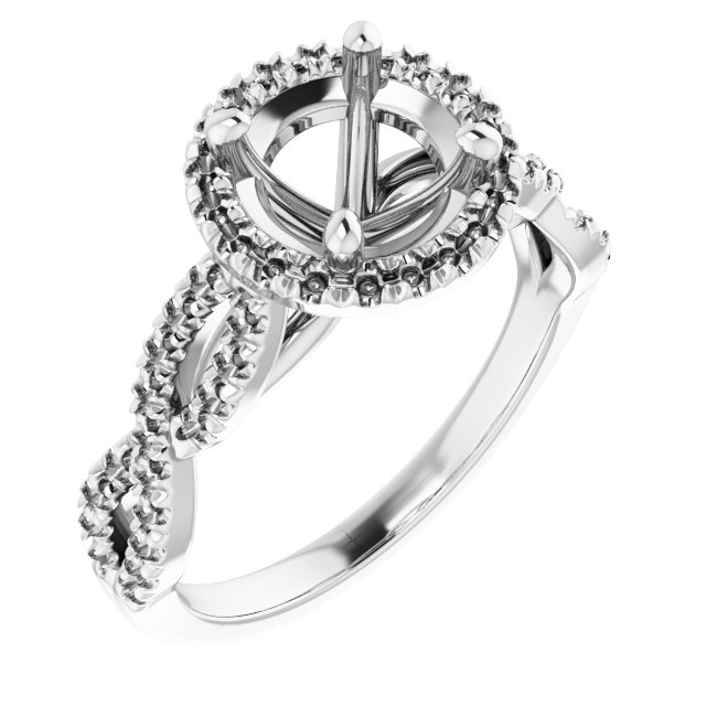Halo-Style Infinity-Inspired Engagement Ring