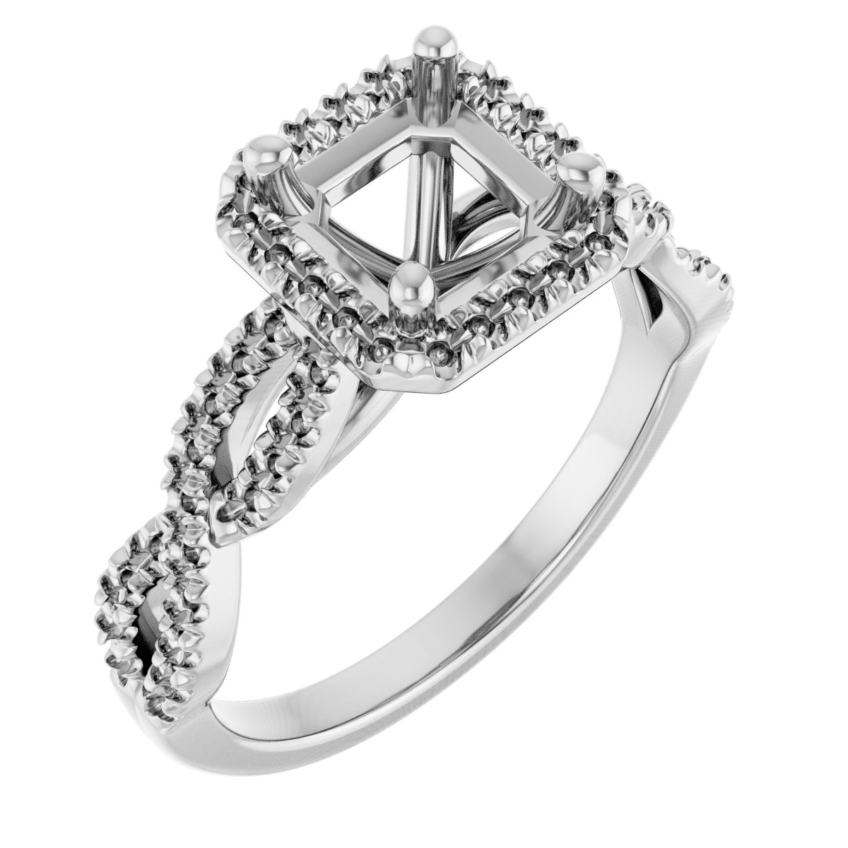 Halo-Style Infinity-Inspired Engagement Ring