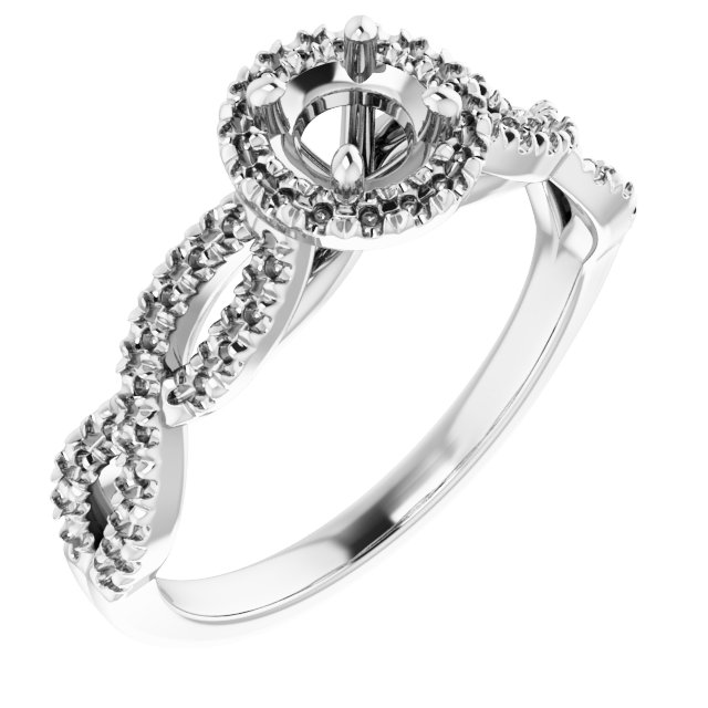 Halo-Style Infinity-Inspired Engagement Ring