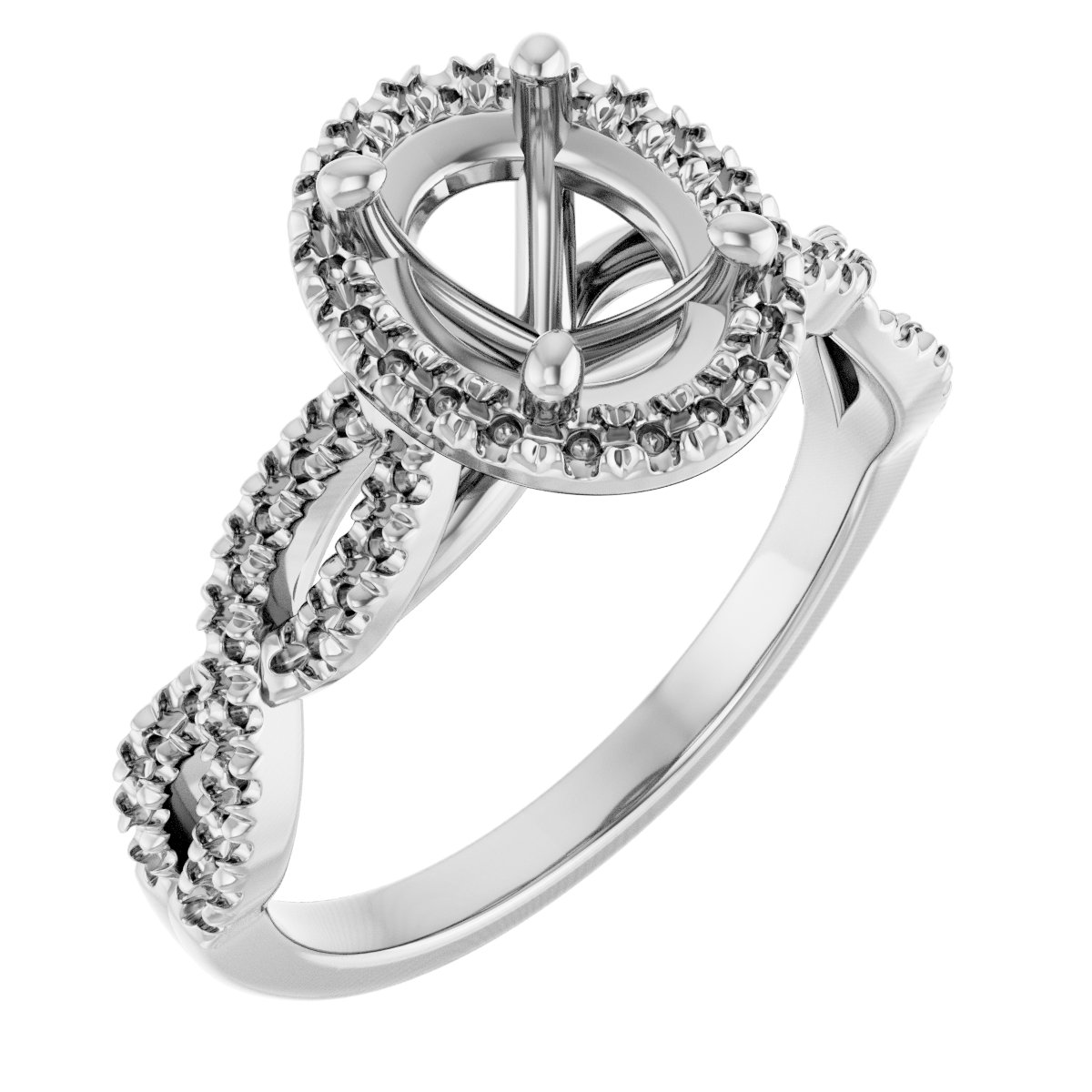 Halo-Style Infinity-Inspired Engagement Ring