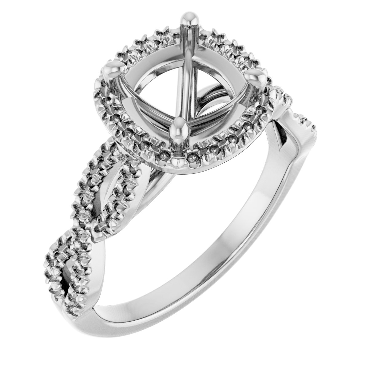 Halo-Style Infinity-Inspired Engagement Ring