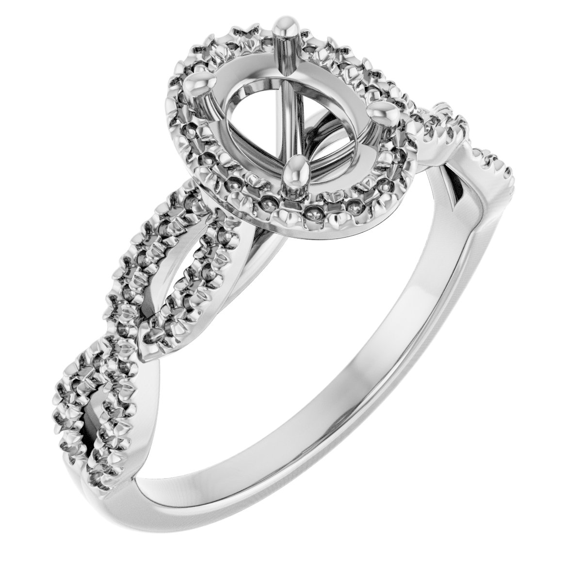 Halo-Style Infinity-Inspired Engagement Ring