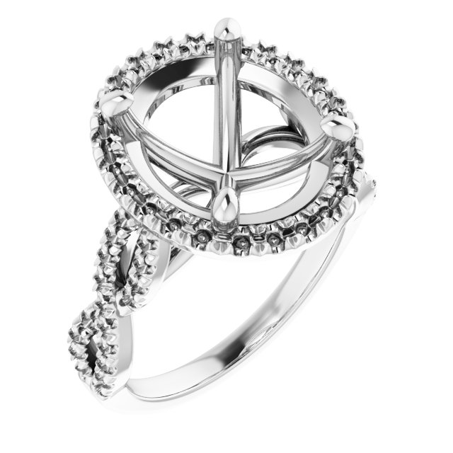 Halo-Style Infinity-Inspired Engagement Ring