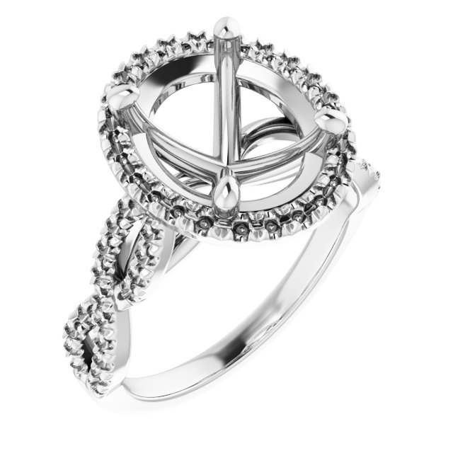 Halo-Style Infinity-Inspired Engagement Ring