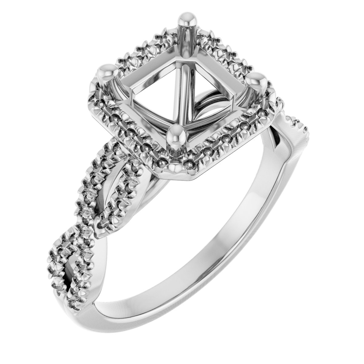 Halo-Style Infinity-Inspired Engagement Ring
