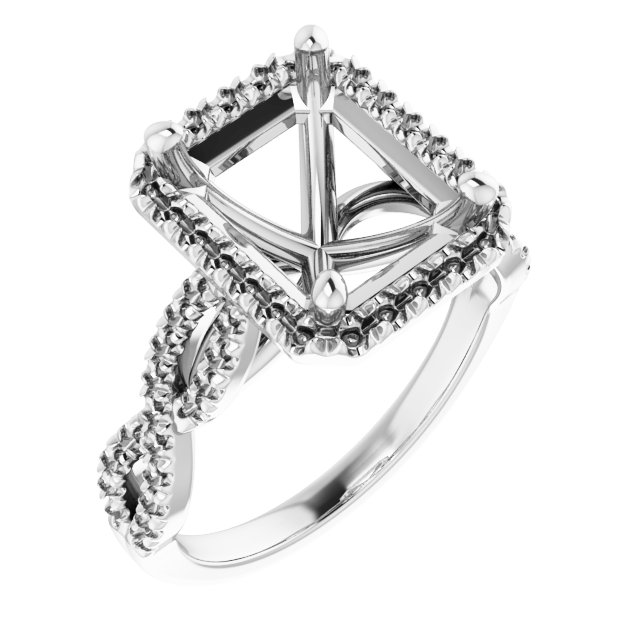 Halo-Style Infinity-Inspired Engagement Ring