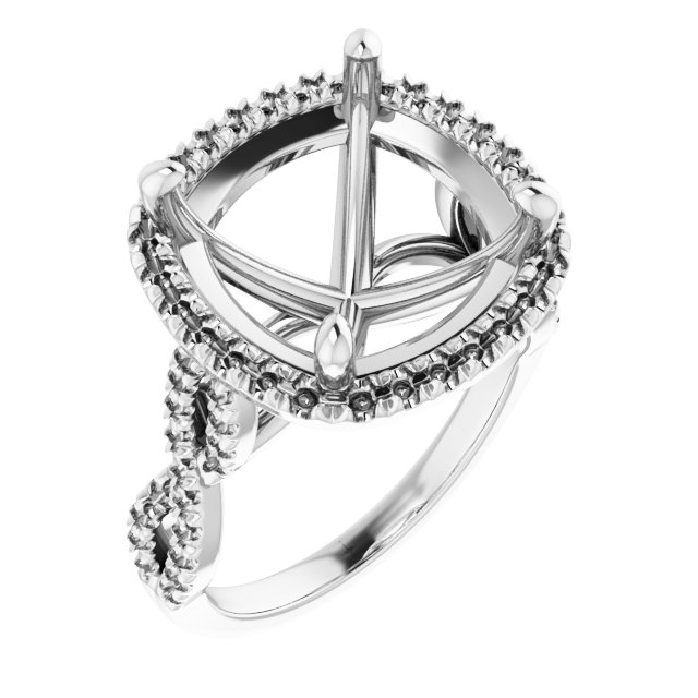 Halo-Style Infinity-Inspired Engagement Ring