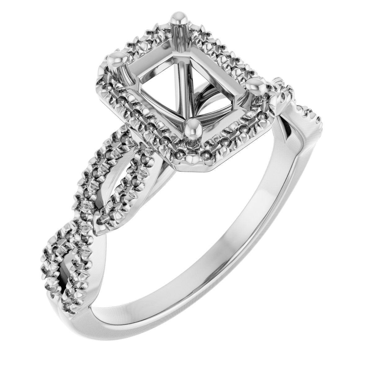 Halo-Style Infinity-Inspired Engagement Ring