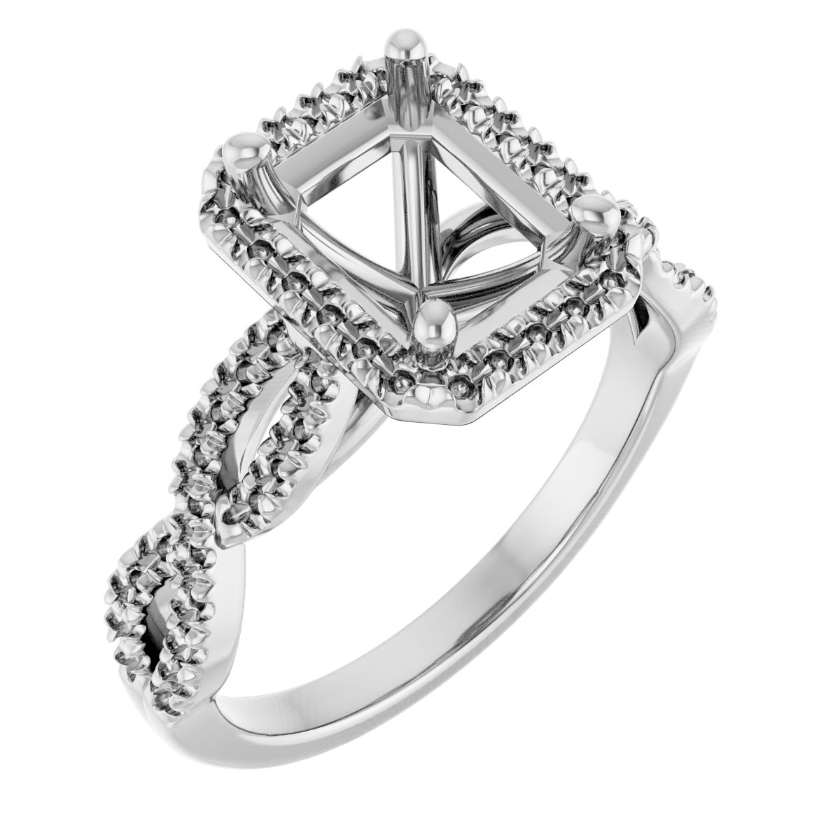 Halo-Style Infinity-Inspired Engagement Ring