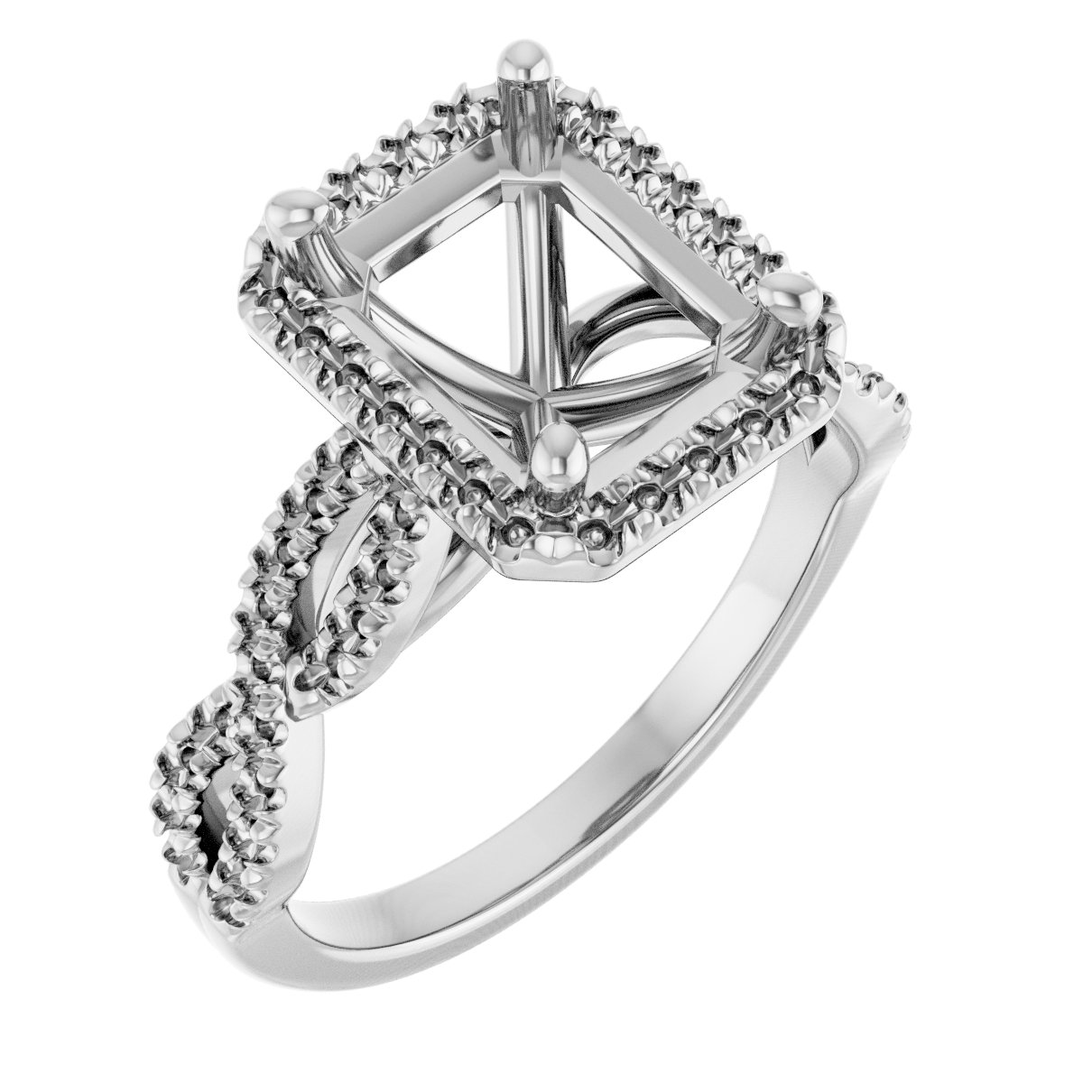 Halo-Style Infinity-Inspired Engagement Ring