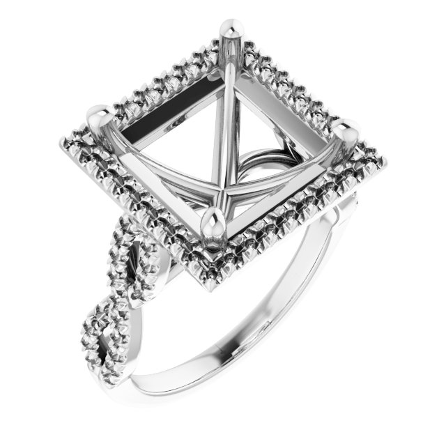 Halo-Style Infinity-Inspired Engagement Ring