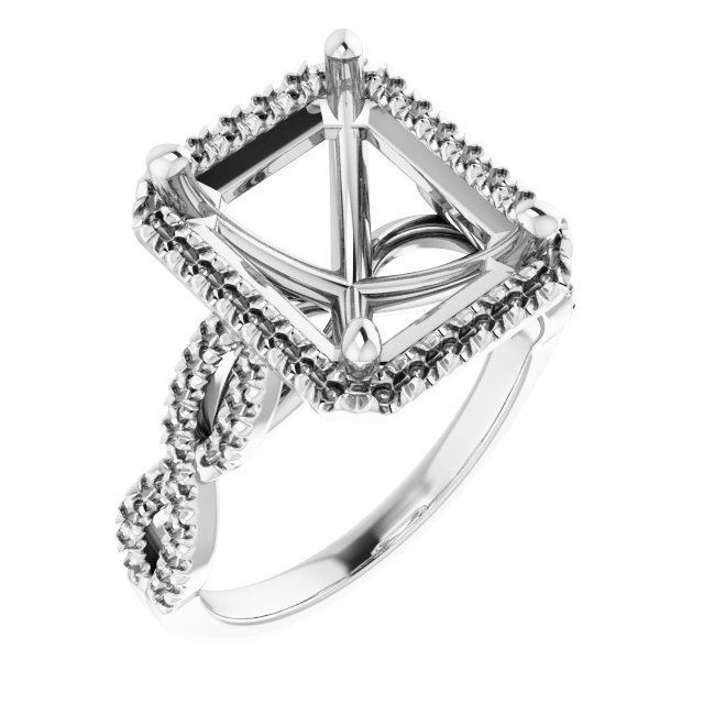 Halo-Style Infinity-Inspired Engagement Ring