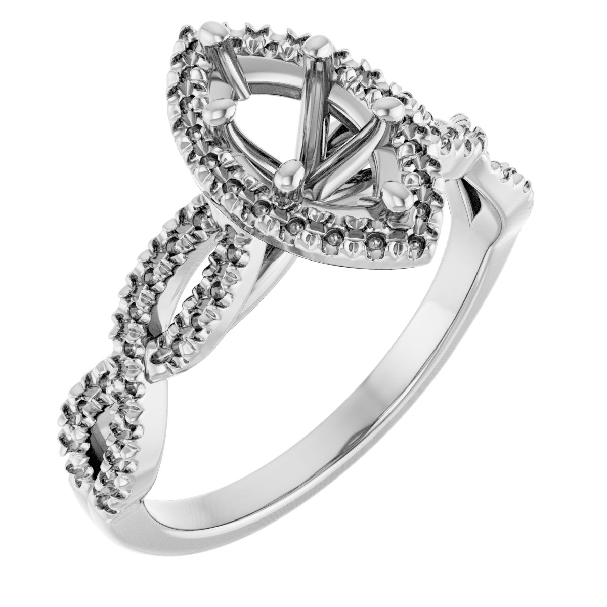 Halo-Style Infinity-Inspired Engagement Ring