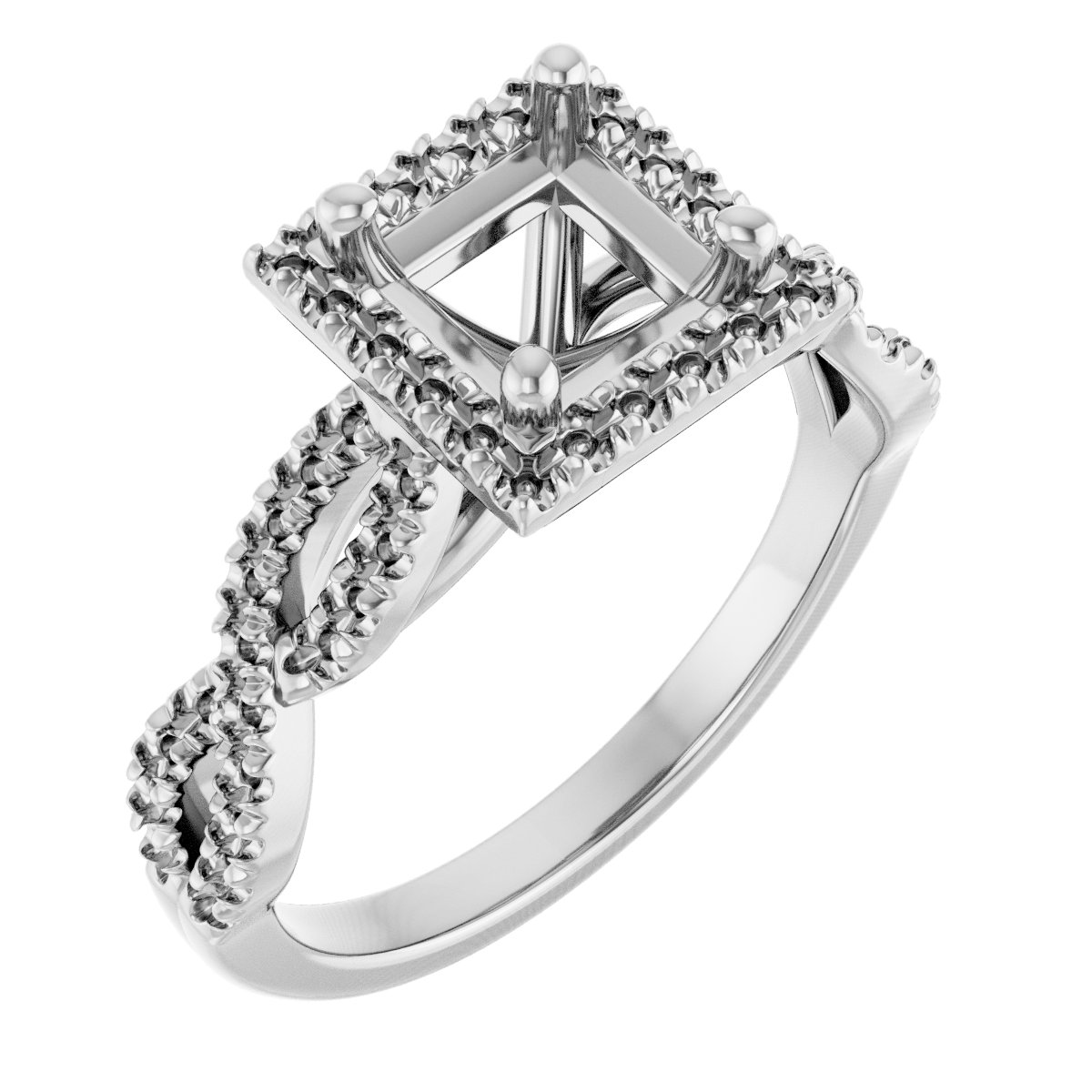 Halo-Style Infinity-Inspired Engagement Ring