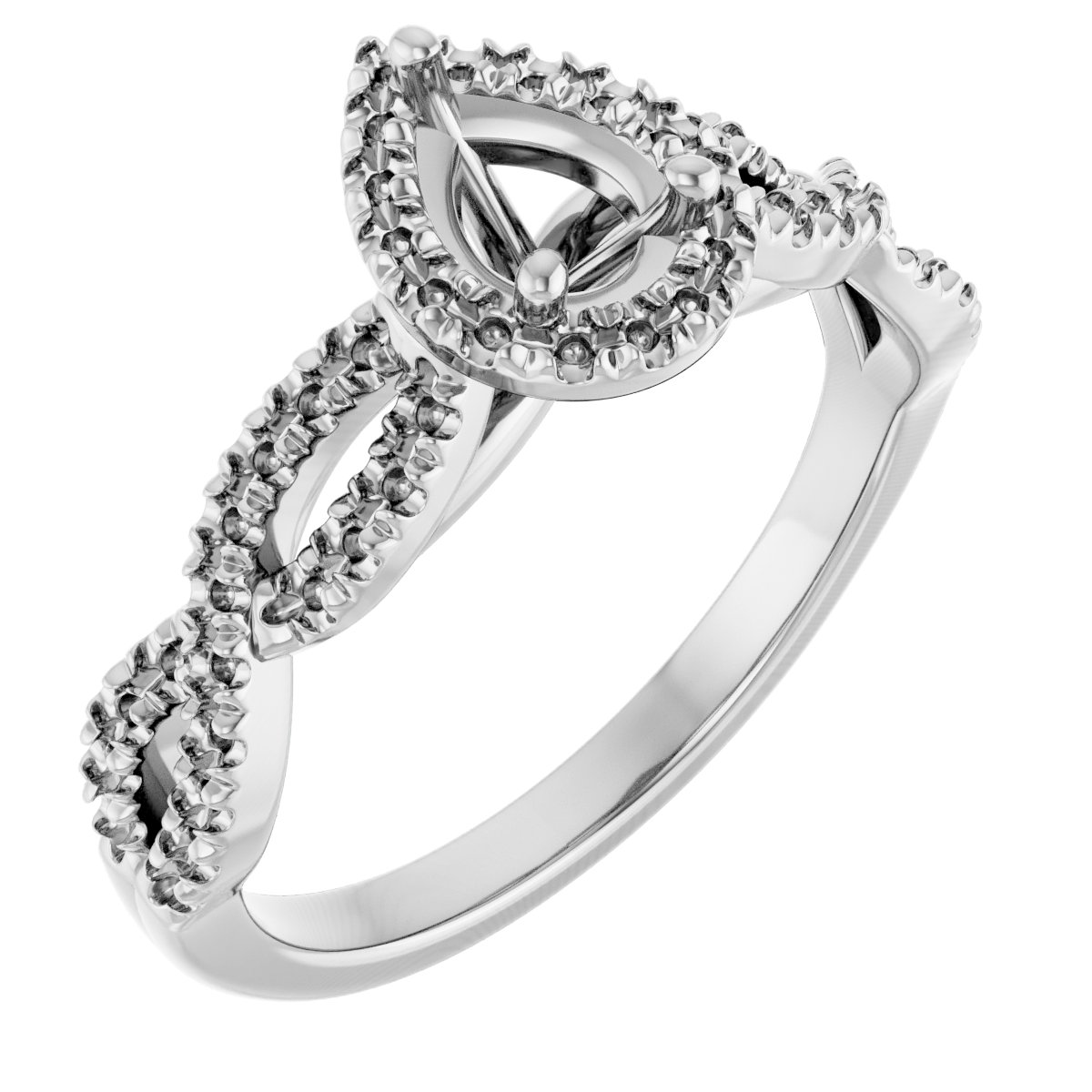 Halo-Style Infinity-Inspired Engagement Ring