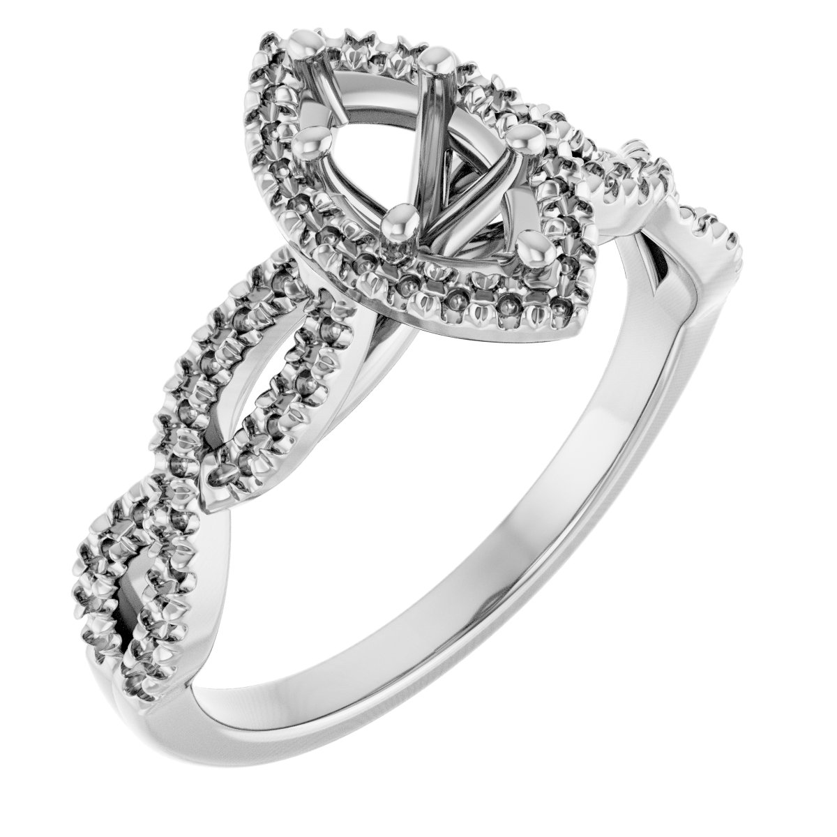 Halo-Style Infinity-Inspired Engagement Ring