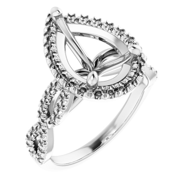 Halo-Style Infinity-Inspired Engagement Ring