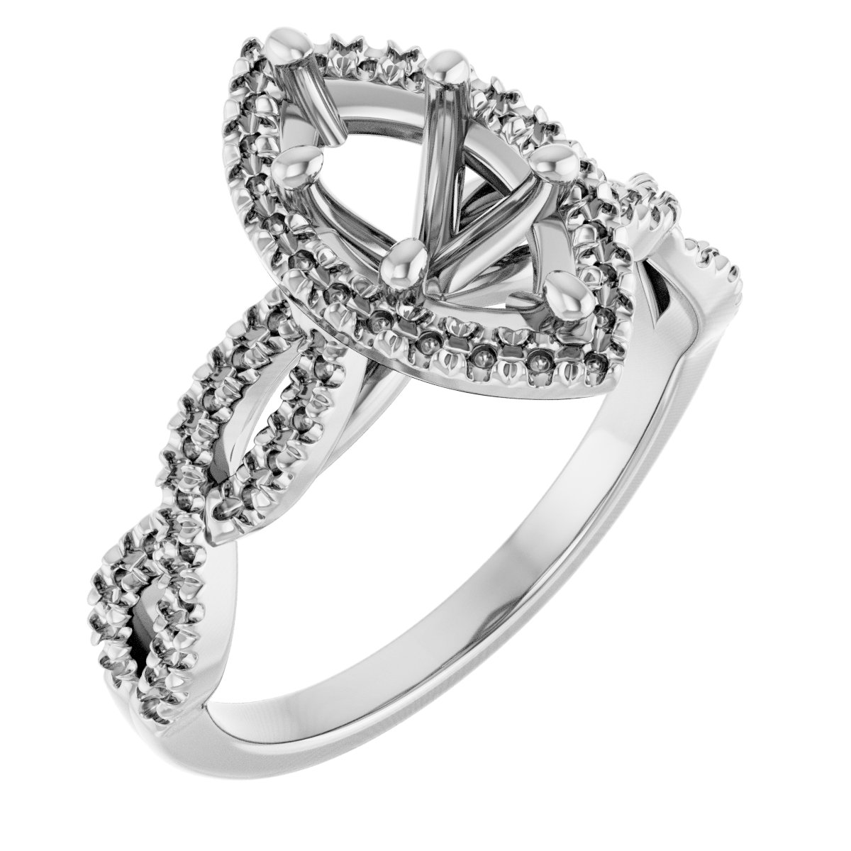 Halo-Style Infinity-Inspired Engagement Ring
