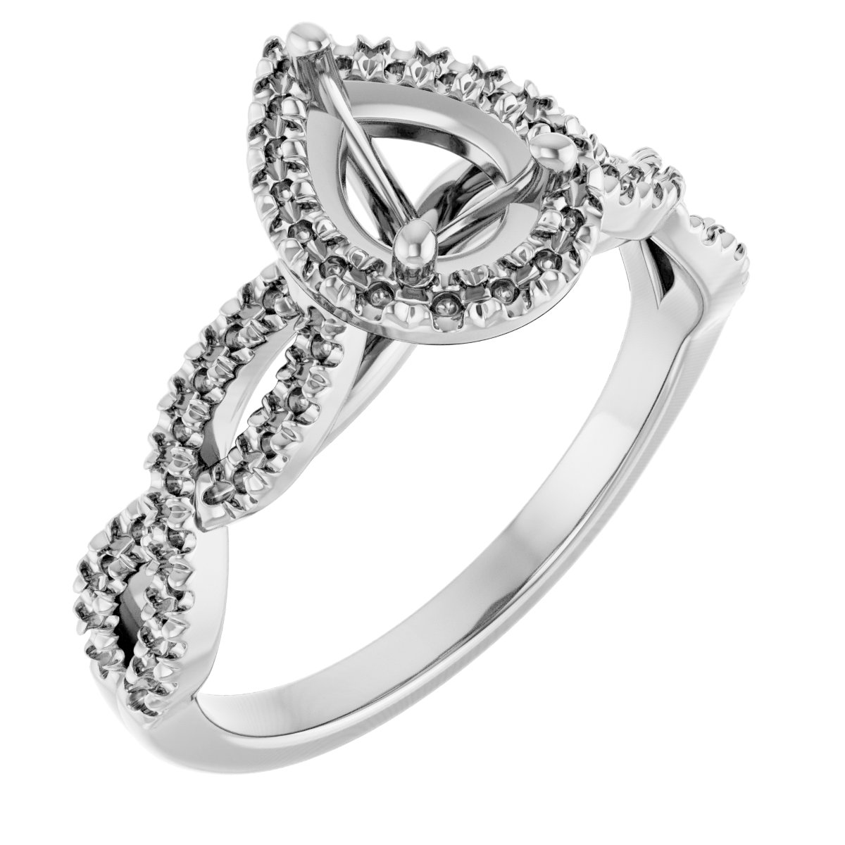 Halo-Style Infinity-Inspired Engagement Ring